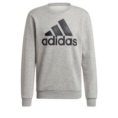 adidas Mens Big Logo Sweatshirt, Grey, rebel_hi-res