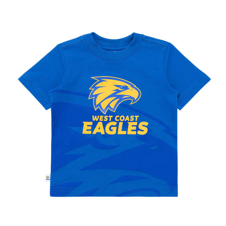 West Coast Eagles Kids Logo Tee Blue XL, Blue, rebel_hi-res