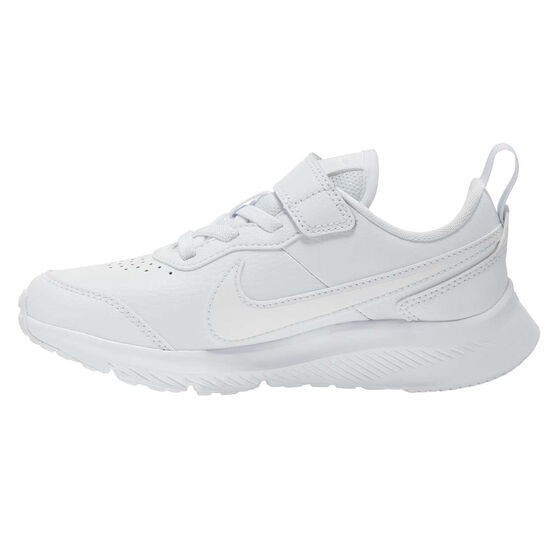 Nike Varsity Leather PS Kids Running Shoes, White, rebel_hi-res