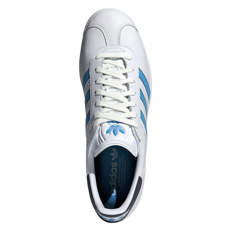 adidas Originals Gazelle Mens Casual Shoes, White/Navy, rebel_hi-res