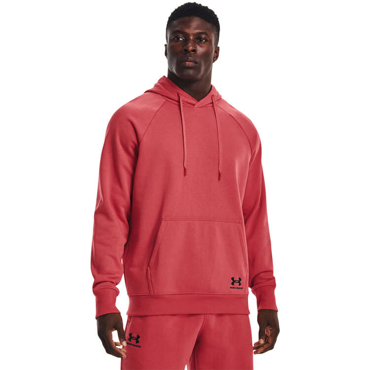 Under Armour Mens UA Heavyweight Terry Hoodie Red S, Red, rebel_hi-res