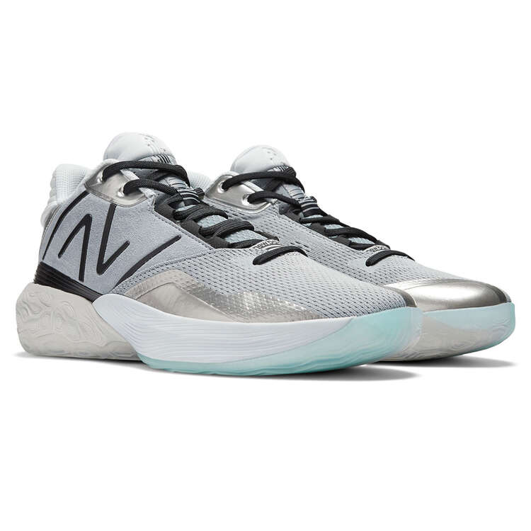 New Balance TWO WXY V4 Steel Basketball Shoes, Grey/White, rebel_hi-res