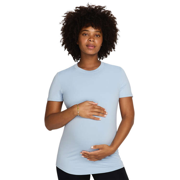 Nike One Womens Maternity Tee, Blue, rebel_hi-res
