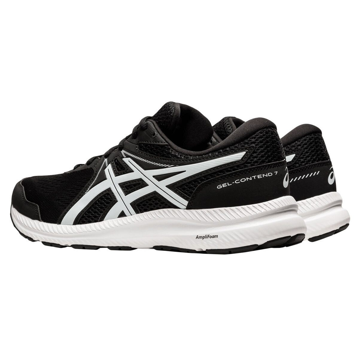 Asics GEL Contend 7 4E Mens Running Shoes Black White US 10