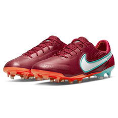 Nike Tiempo Legend 9 Elite Football Boots, Red/Green, rebel_hi-res