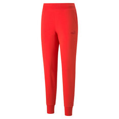 Puma Womens Essentials Sweatpants Red XS, Red, rebel_hi-res