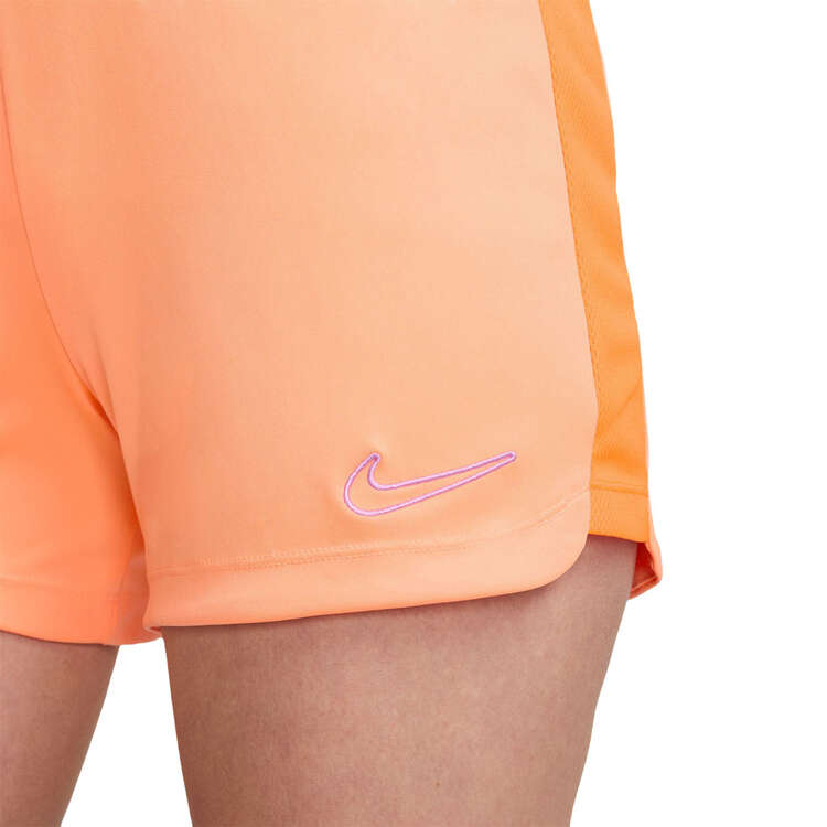 Nike Womens Dri-FIT Academy 23 Soccer Shorts, Orange/Pink, rebel_hi-res