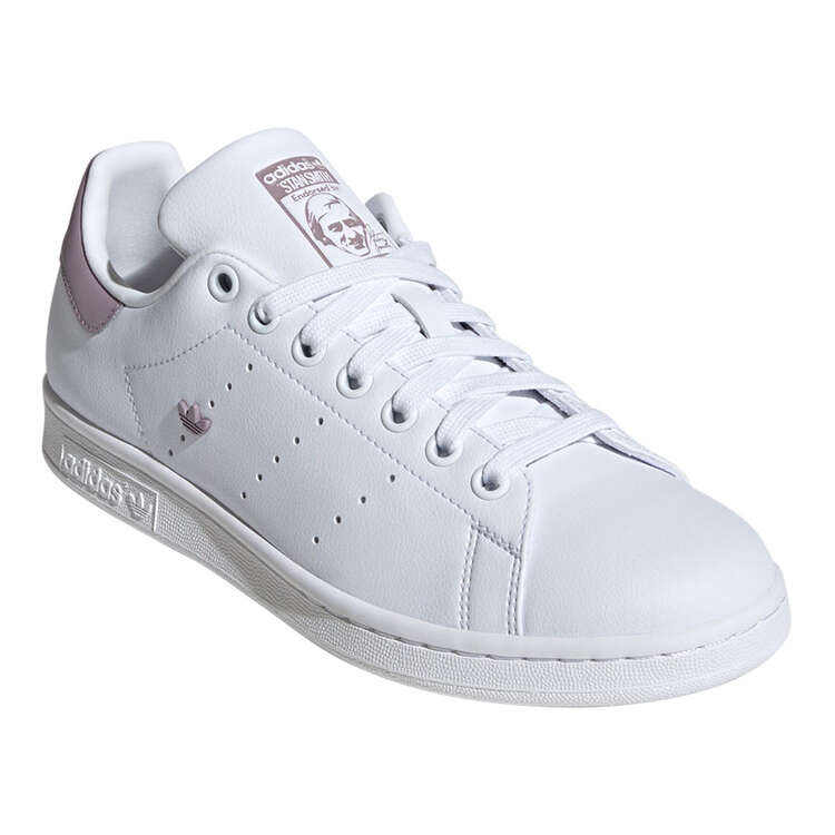 adidas Originals Stan Smith Womens Casual Shoes, White/Lilac, rebel_hi-res