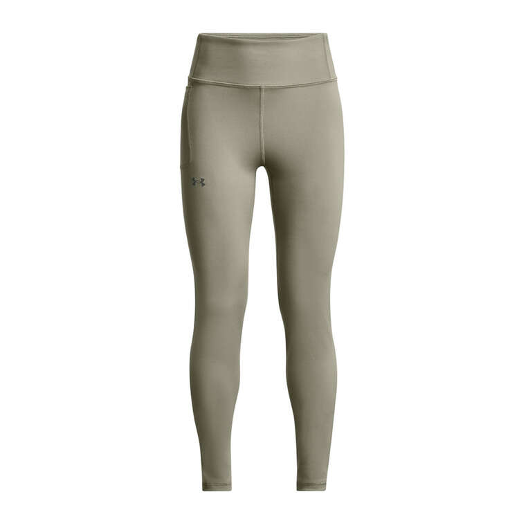 Under Armour Girls Motion High Rise Tights, Green, rebel_hi-res