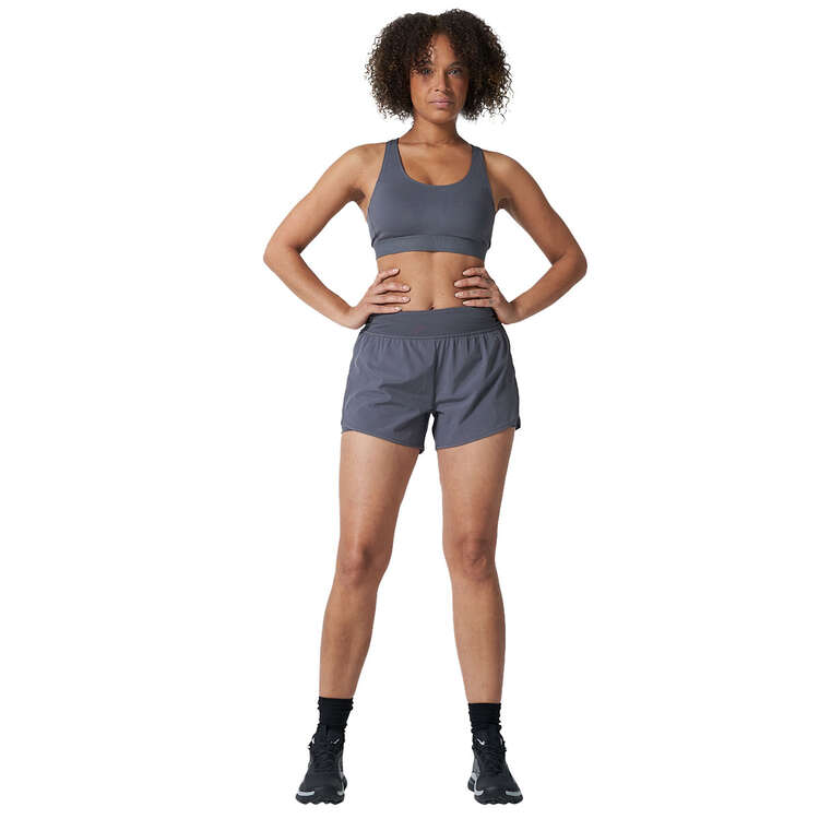 Ell/Voo Womens Essentials Shorts, Charcoal, rebel_hi-res