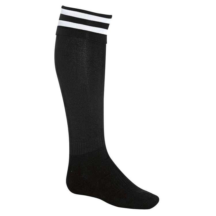 Burley Football Socks, Black  /  white, rebel_hi-res