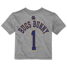 Space Jam: A New Legacy Bugs Bunny Name & Number Toddlers Tee Grey 2, Grey, rebel_hi-res