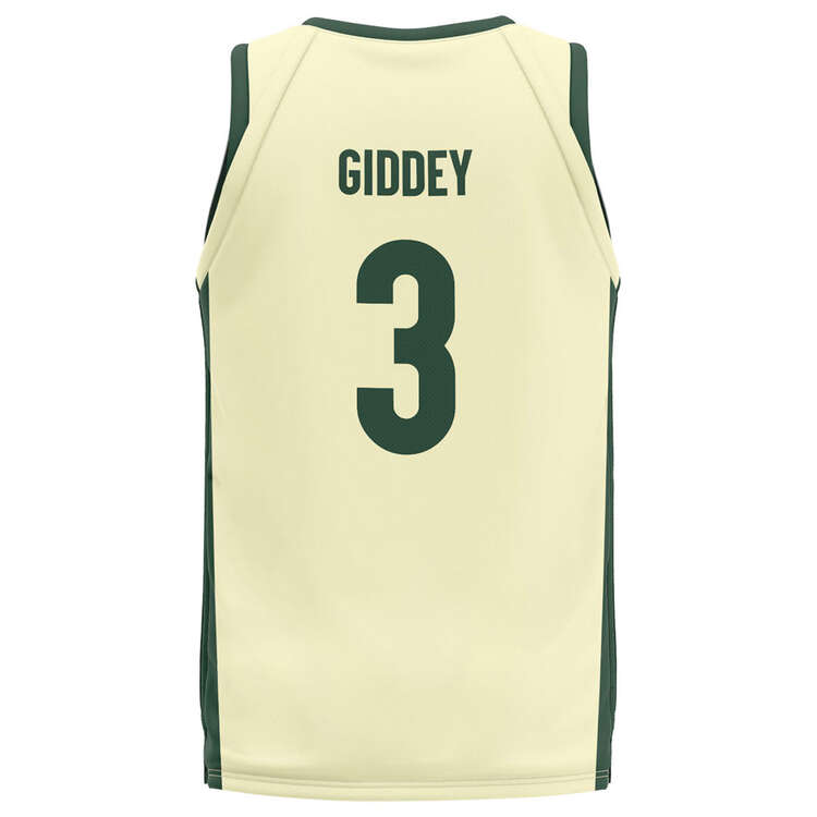 Australian Boomers Mens Josh Giddey 2023 Basketball Jersey Gold S, Gold, rebel_hi-res