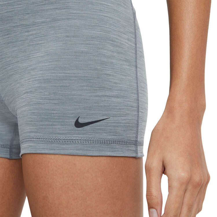 Nike Pro Womens 365 3 Inch Shorts, Grey, rebel_hi-res
