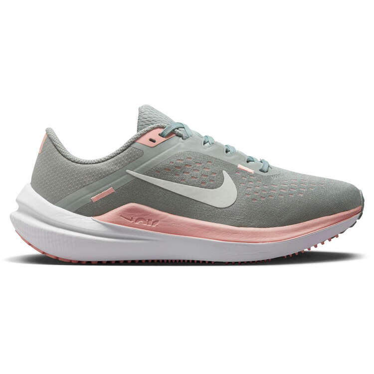 Nike Air Winflo 10 Womens Running Shoes Green/Pink US 6, Green/Pink, rebel_hi-res