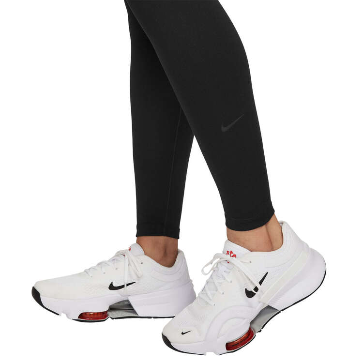 Nike One Womens High Waisted Full Length Tights, Black, rebel_hi-res