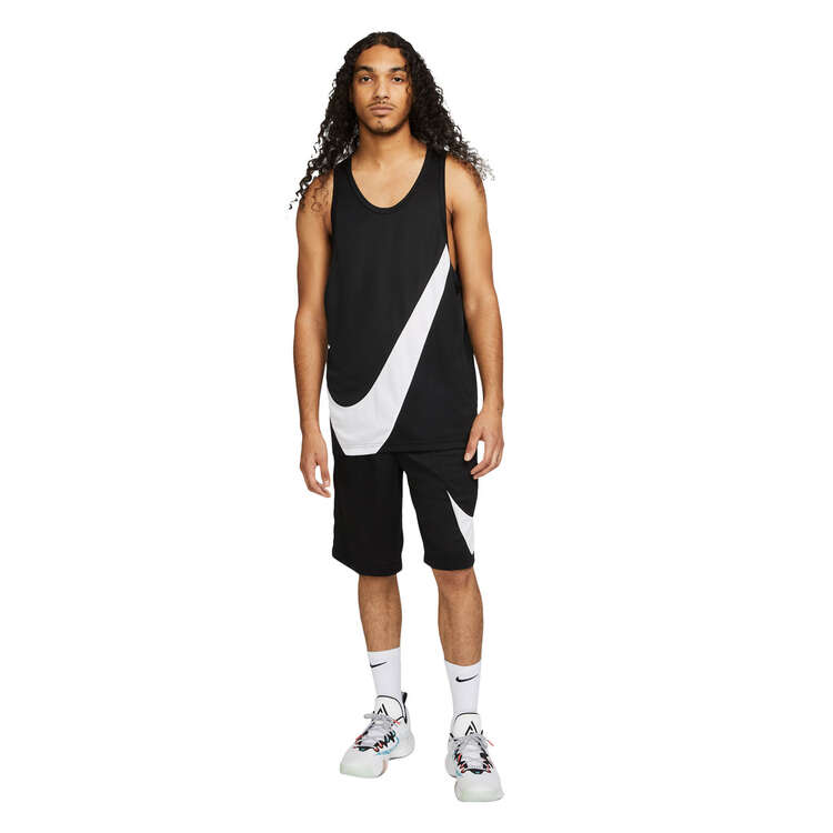 Nike Mens Dri-FIT Basketball Crossover Jersey, Black, rebel_hi-res
