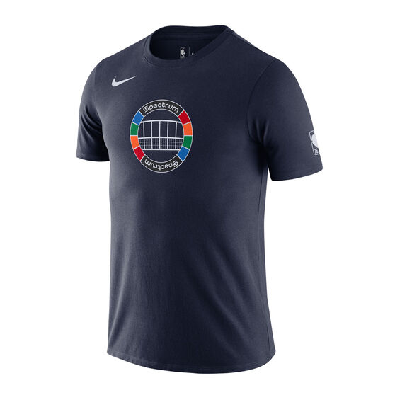 Nike Philadelphia 76ers Dri-FIT NBA Logo T-Shirt Black M, Black, rebel_hi-res