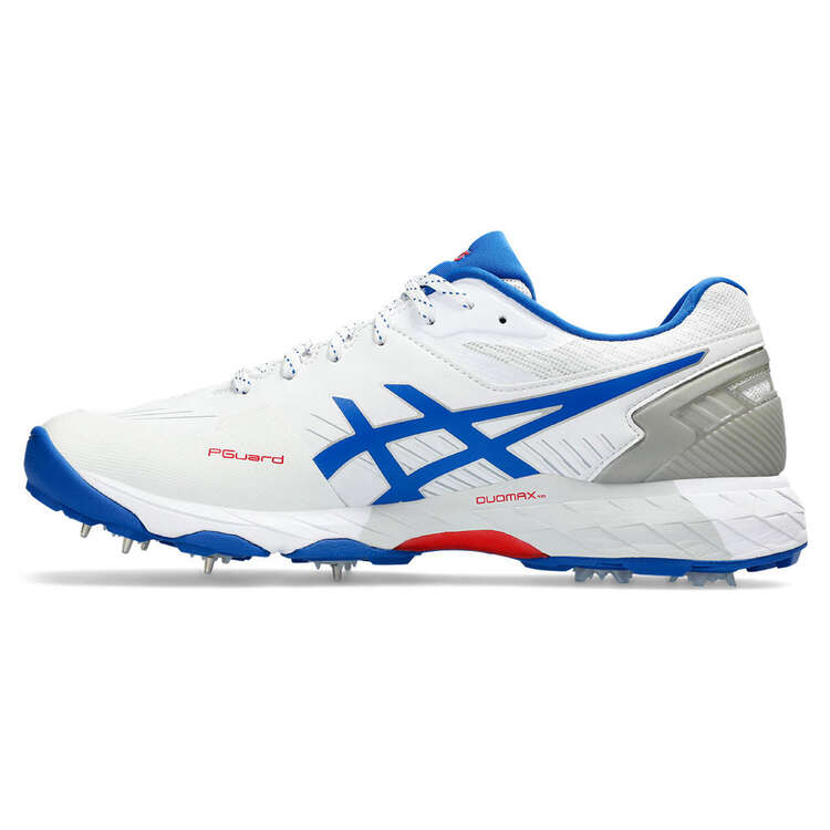 Asics 350 Not Out FF Mens Cricket Shoes White/Blue US 8, White/Blue, rebel_hi-res