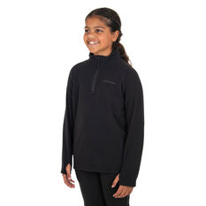 Macpac Kids' Tui Polartec® Micro Fleece® Pullover, Black, rebel_hi-res