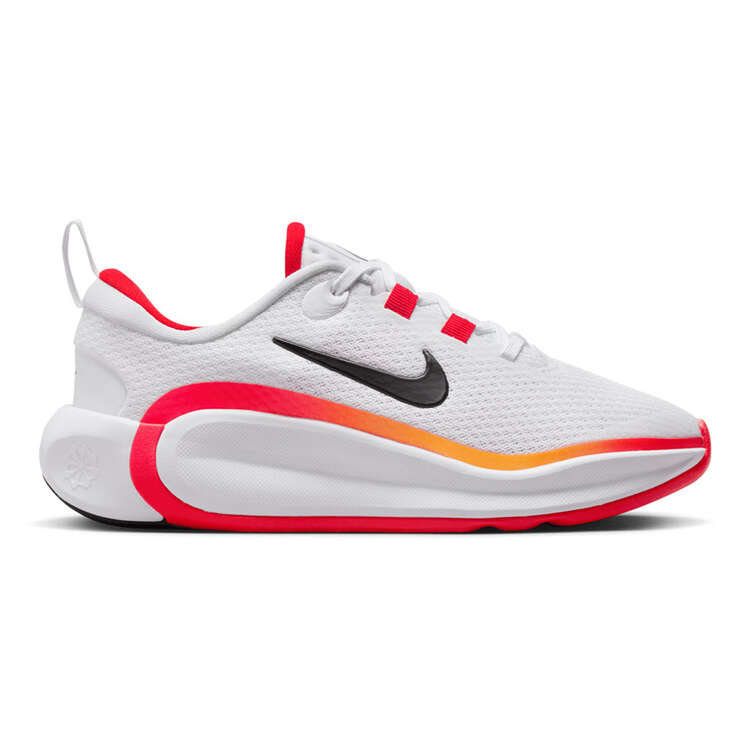 Nike Infinity Flow GS Kids Running Shoes White/Red US 1, White/Red, rebel_hi-res
