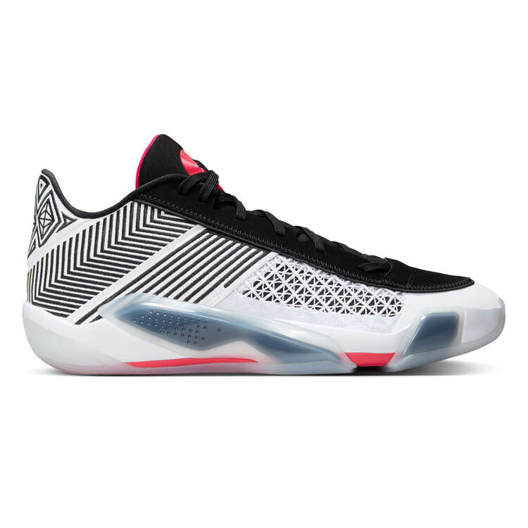 Air Jordan 38 Low Fundamental Basketball Shoes, White/Red, rebel_hi-res