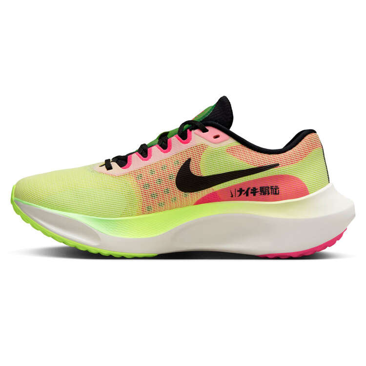 Nike Zoom Fly 5 Hakone Ekiden Mens Running Shoes Green/Pink US 7, Green/Pink, rebel_hi-res