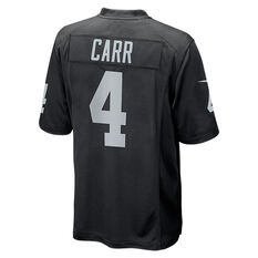 Las Vegas Raiders Derek Carr Mens Home Jersey Black S, Black, rebel_hi-res