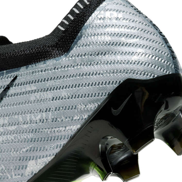 Nike Zoom Mercurial Vapor 15 Elite XXV Football Boots, Silver/Black, rebel_hi-res