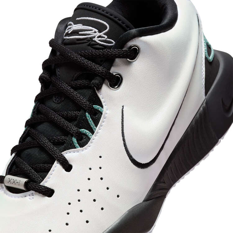 Nike LeBron 21 Conchiolin GS Kids Basketball Shoes, White/Black, rebel_hi-res