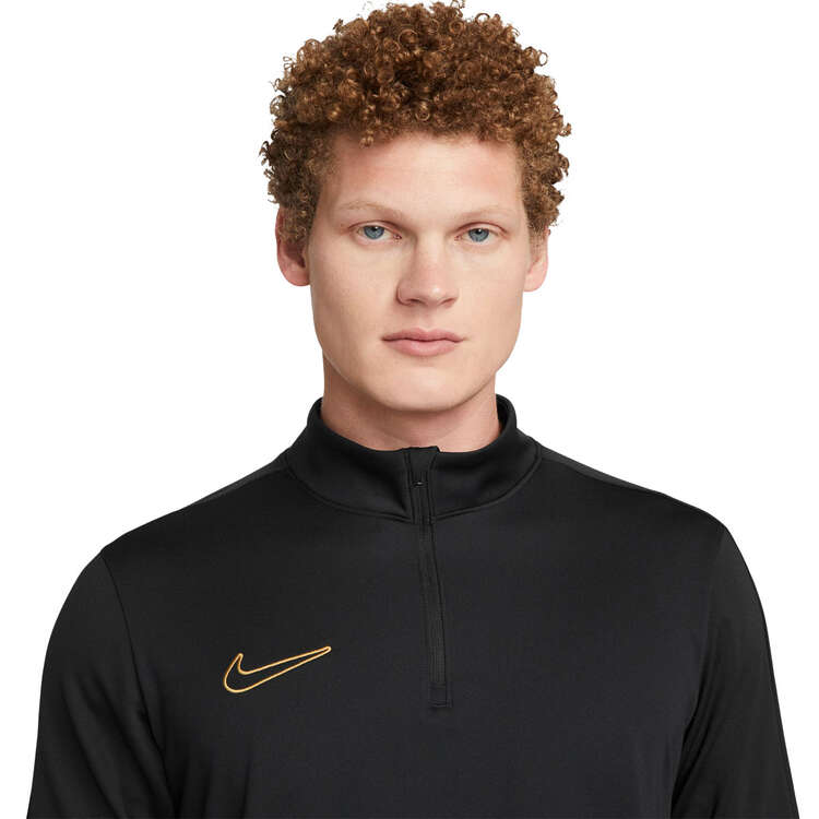 Nike Men's Academy Dri-FIT 1/2-Zip Football Top, Black, rebel_hi-res