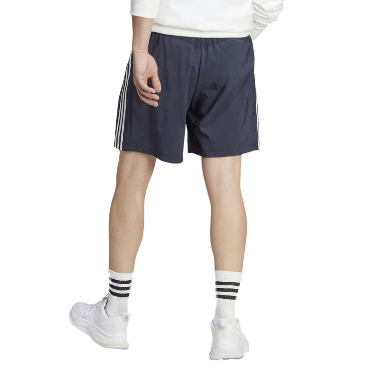 adidas Mens AEROREADY Essentials 3-Stripes Shorts Navy/White XS, Navy/White, rebel_hi-res