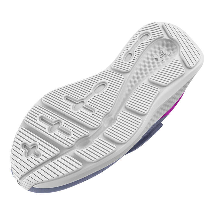 Under Armour Charged Pursuit 3 PS Kids Running Shoes, Purple/Silver, rebel_hi-res