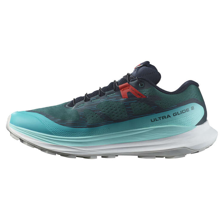 Salomon Ultra Glide 2 Mens Trail Running Shoes, Green/Blue, rebel_hi-res