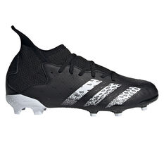 adidas Predator Freak .3 Kids Football Boots Black US 1, Black, rebel_hi-res