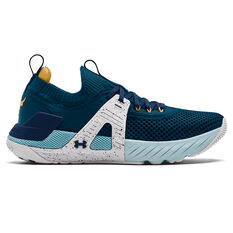 Under Armour Project Rock 4 Mens Training Shoes, Navy, rebel_hi-res