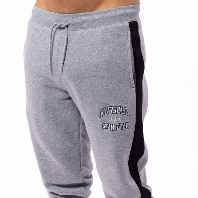 Russell Athletic Mens Small Arch Trackpants Grey S, Grey, rebel_hi-res