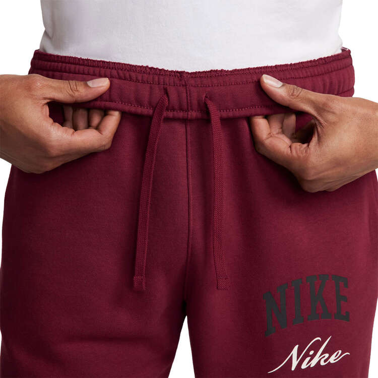 Nike Mens Club Fleece Stacked Graphic Track Pants, Maroon, rebel_hi-res