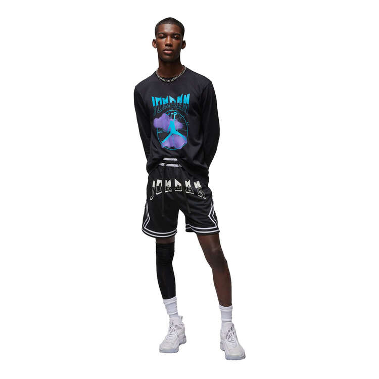 Jordan Mens Sport Graphic Long Sleeve Tee Black S, Black, rebel_hi-res