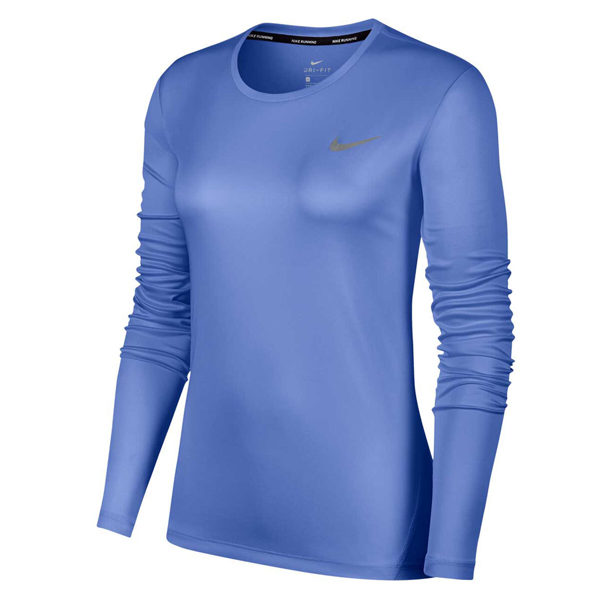 Nike Womens Miler Running Top Blue S 