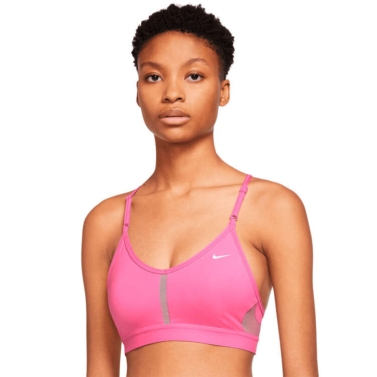 Nike Womens Dri-FIT Indy Padded Sports Bra Pink XL, Pink, rebel_hi-res