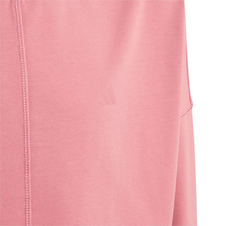 adidas Girls Aeroready Yoga Crop Sweatshirt, Pink, rebel_hi-res