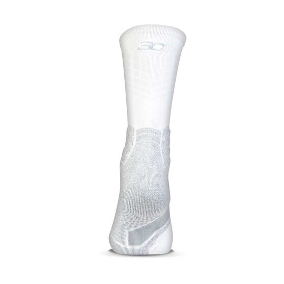 Under Armour Drive Curry Basketball Socks, White, rebel_hi-res