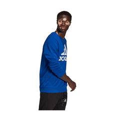 adidas Mens Essentials Big Logo Sweatshirt, Blue, rebel_hi-res