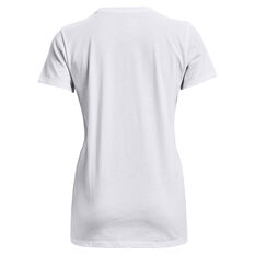 Under Armour Womens Sportstyle Graphic Tee White XS, White, rebel_hi-res