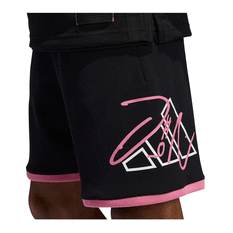 adidas Mens Dame D.O.L.L.A Extply Basketball Shorts Black L, Black, rebel_hi-res