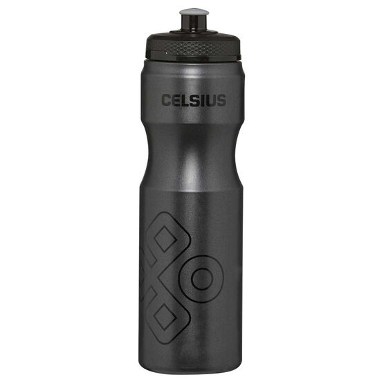 Celsius Squeeze 800ml Water Bottle Black, Black, rebel_hi-res