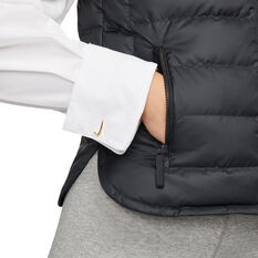 Nike Womens Sportswear Therma-FIT RPL Windrunner Vest, Black, rebel_hi-res