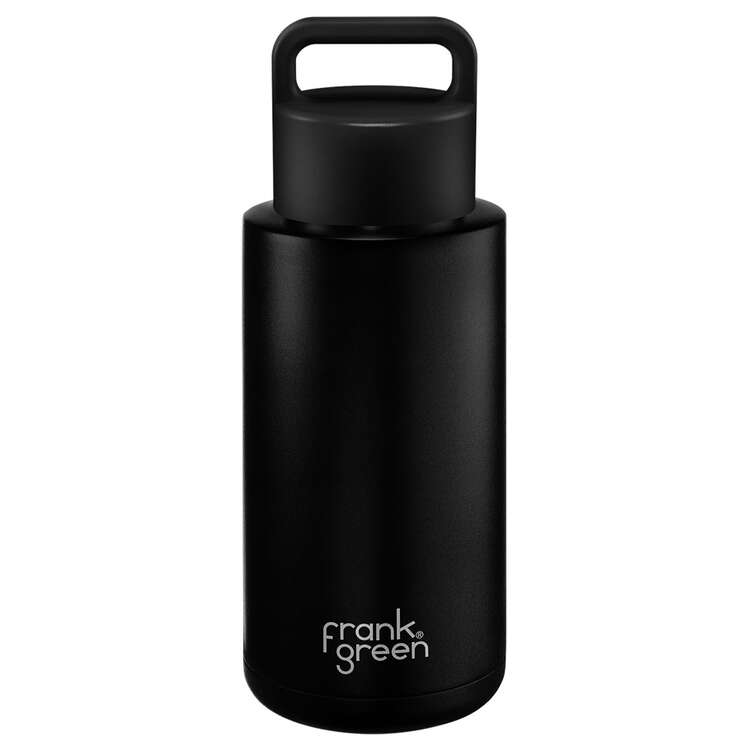 Frank Green Ceramic Reusable Grip 1L Bottle - Black/Midnight, , rebel_hi-res