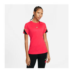 Nike Womens Dri-FIT Strike 21 Football Tee Red XS, Red, rebel_hi-res